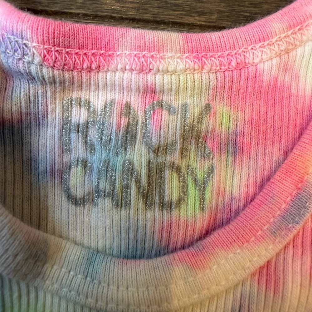 Designer Rock & Candy Girls' Tie-Dye Smile Tank - Picture 4 of 6